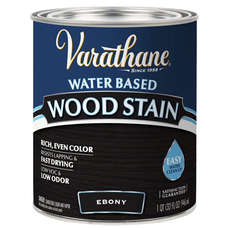 Varathane 381120-2PK Water Based Wood Stain, Quart, Ebony, 2 Pack - Image 4